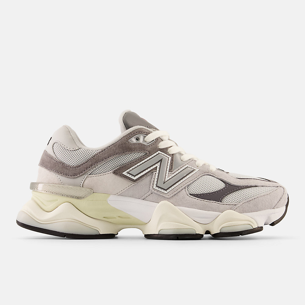 New Balance 9060 Shoes Rain Cloud with Castlerock and White